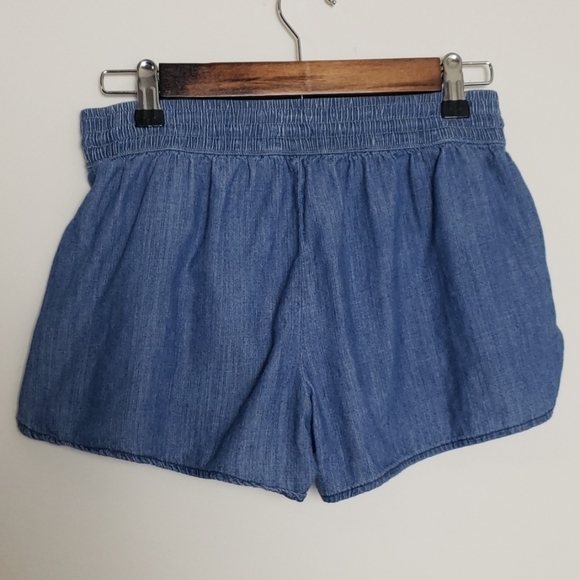 Hollister blue cotton drawstring shorts. - Picture 5 of 7